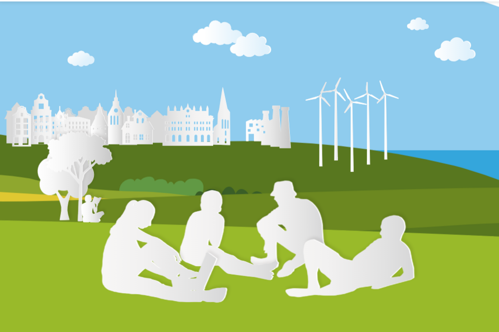 Obrazek przedstawiający osoby spędzające czas na świeżym powietrzu